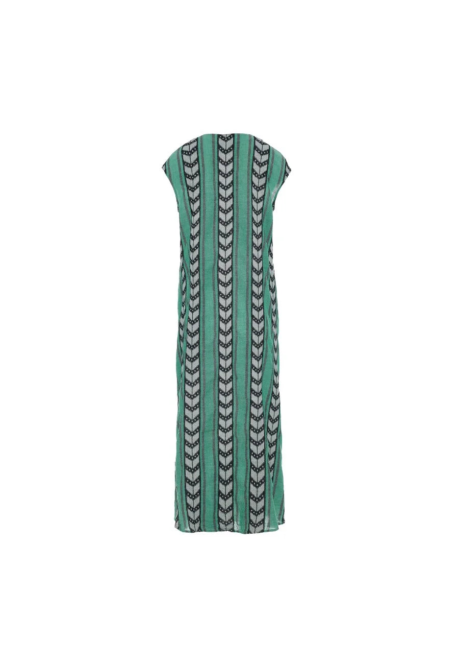 Devotion Twins Capable Maxi Dress-Green/Black