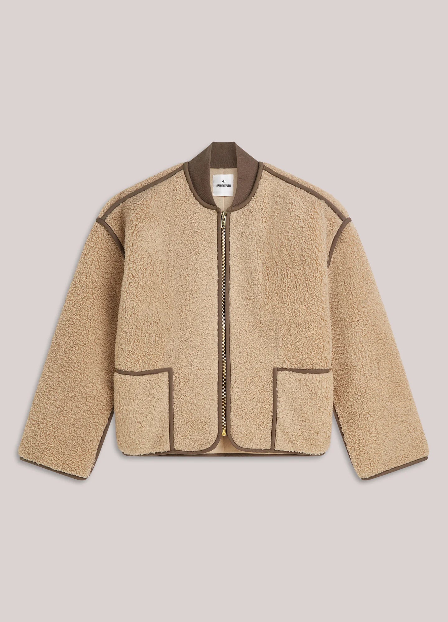 Summum Reversible Teddy Jacket-Cream