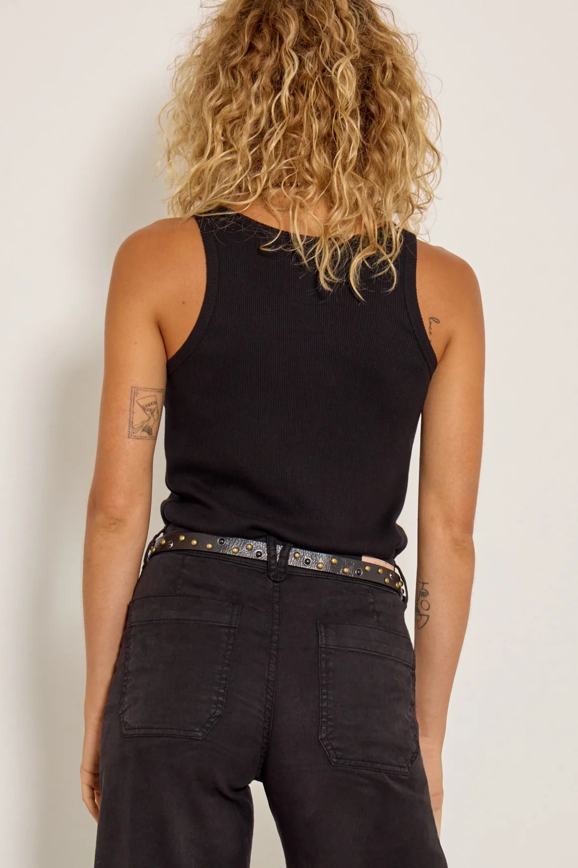 FIVE Marcel Love Vest Top-Black