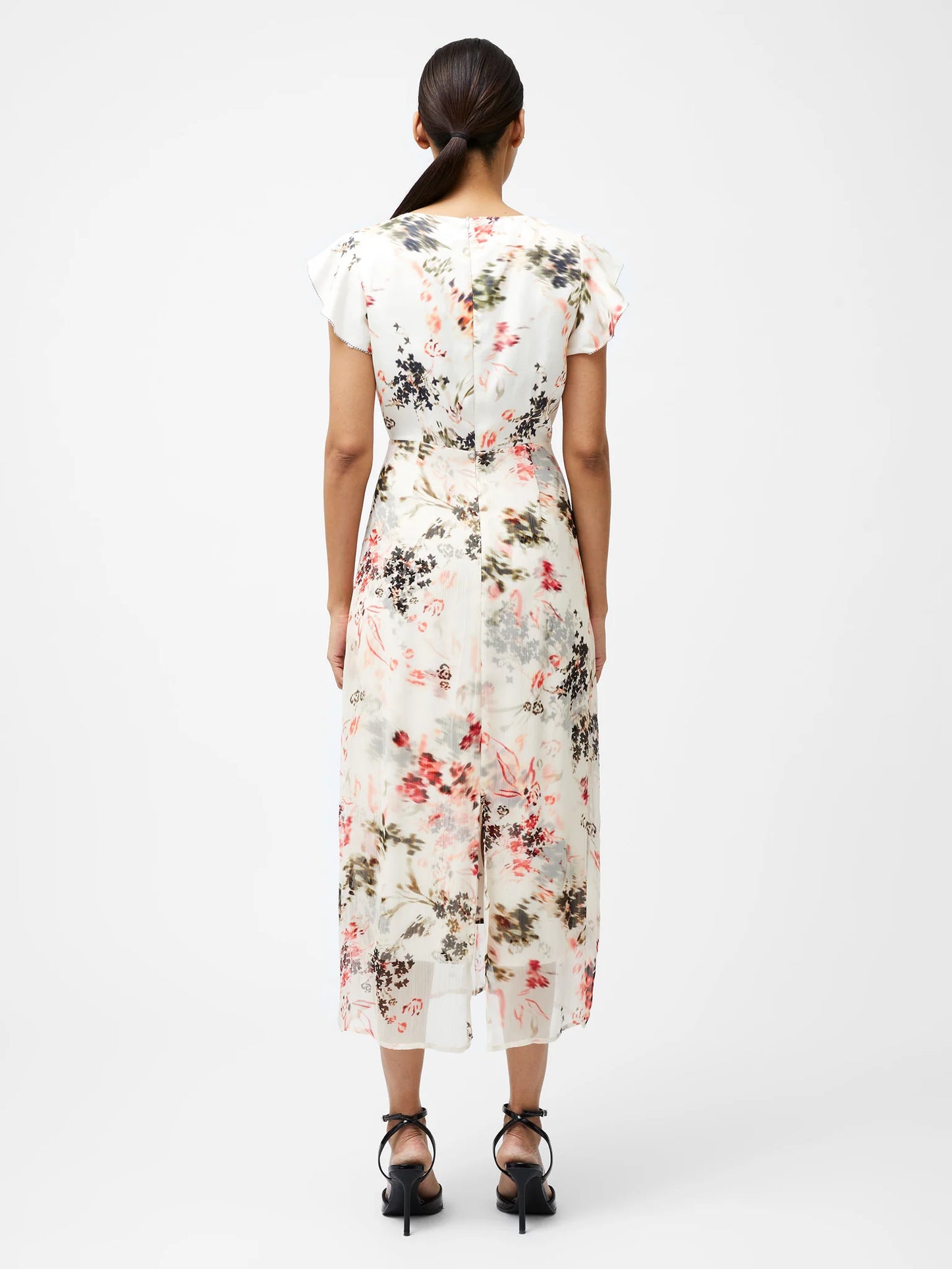 French Connection Candice Satin Georgette Overlay Dress