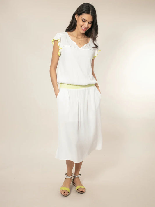 Nooki Rumba Dress-Ecru