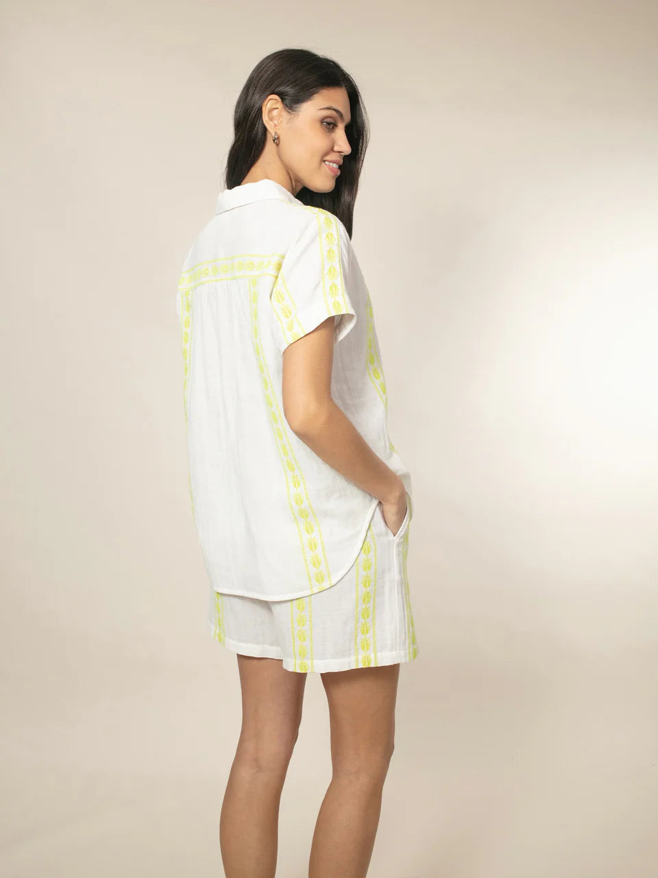 Nooki Polly Shirt-White Mix