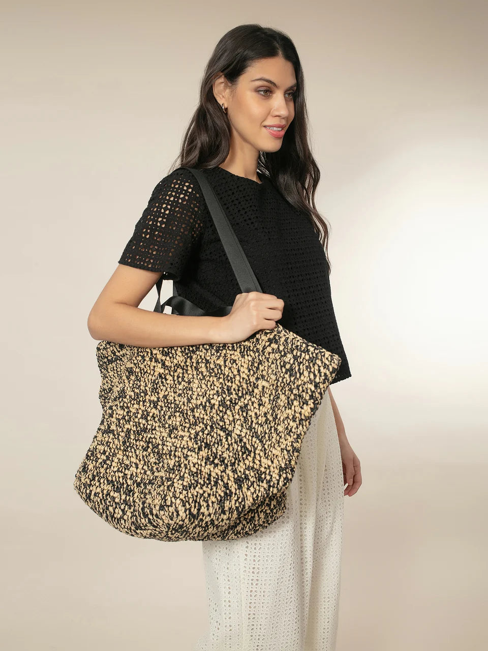 Nooki Larkin Shopper-Black Mix