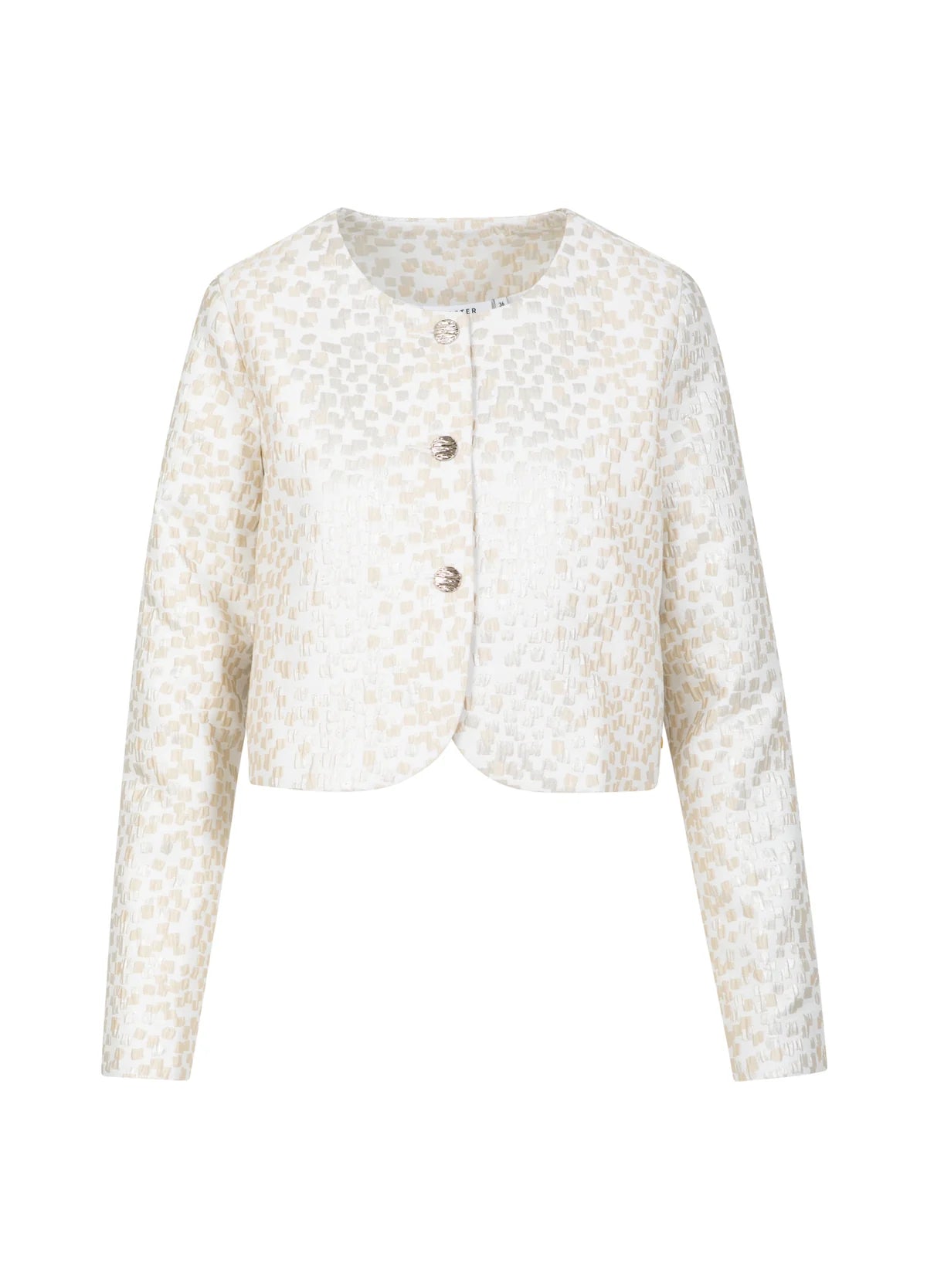 Coster Copenhagen Cropped Jaquard Metallic Jacket