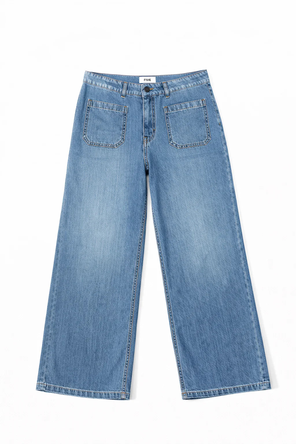Five Lucia Wide Leg Jeans- Light Blue