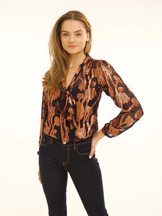 Stardust Candy Blouse Long sleeve Midnight Blue