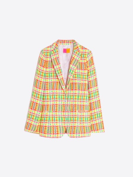 Vilagallo Hannah Jacket - Fluro Seersucker