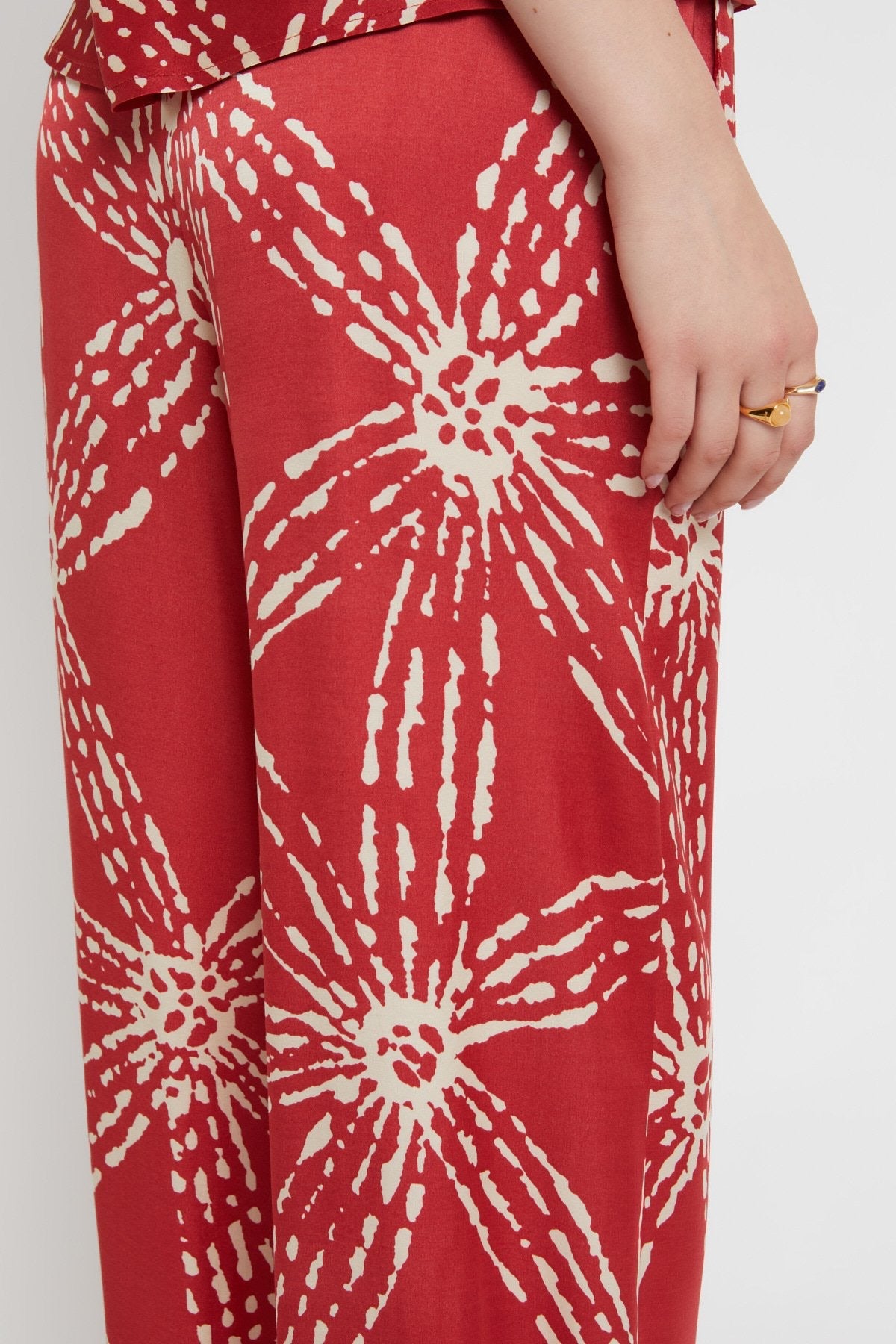 Ottodame Red Palazzo Trousers