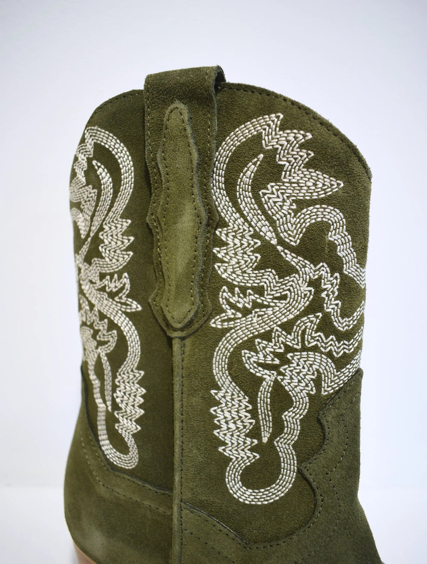 DWRS Brady Cowboy Boot - Army Green