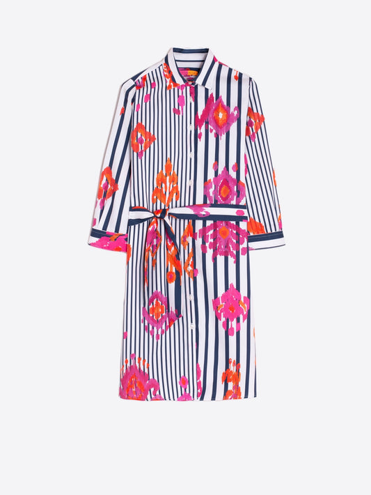 Vilagallo Dover Ikat Rosa Dress Naranja Raya
