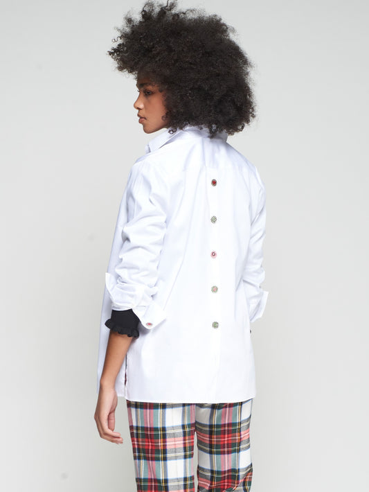 Vilagallo White shirt Botones Espalda