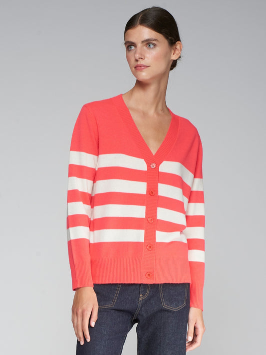 Vilagallo Rayas Cardigan - Orange