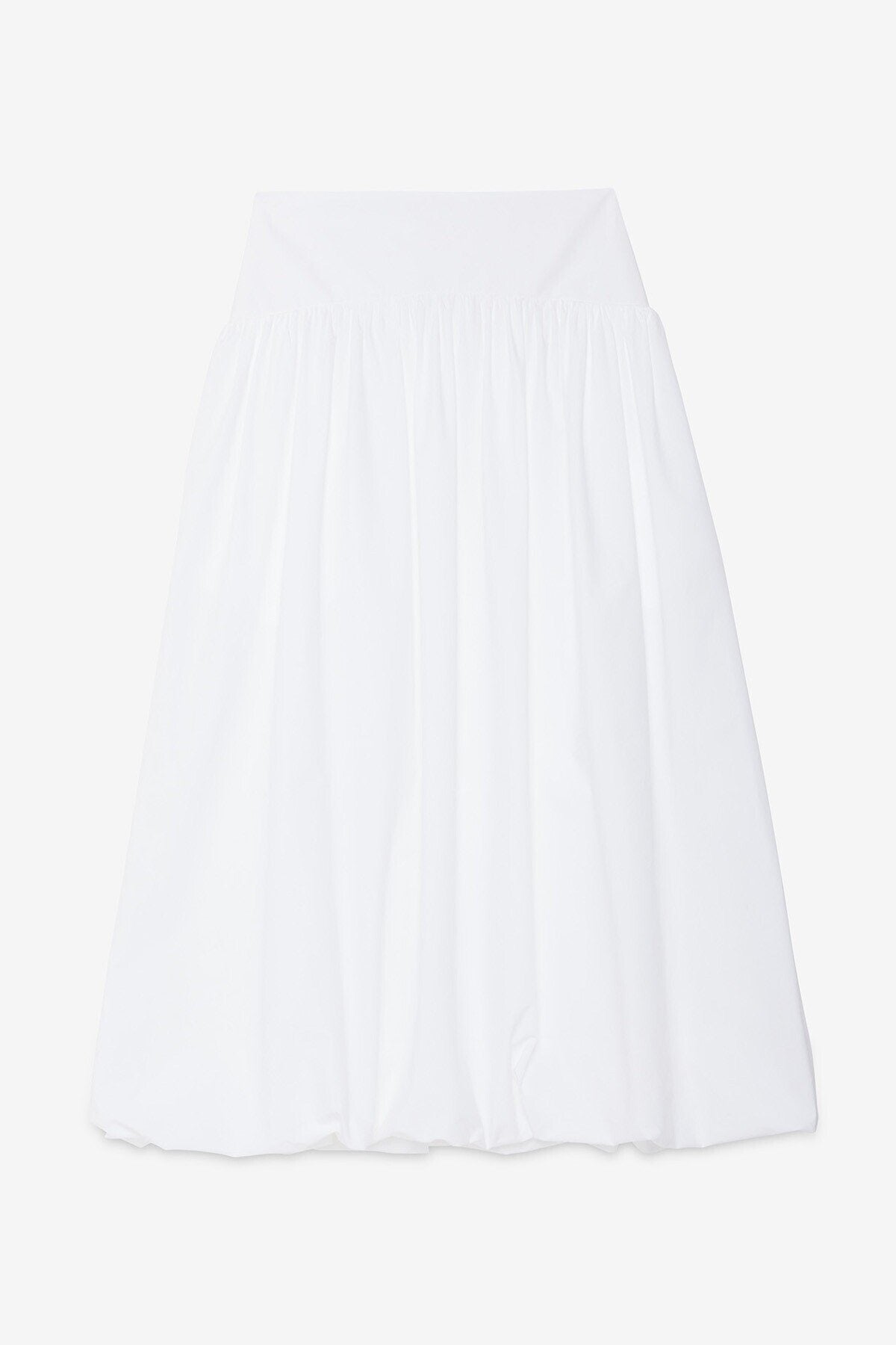 Ottod'Ame White Poplin Balloon Skirt