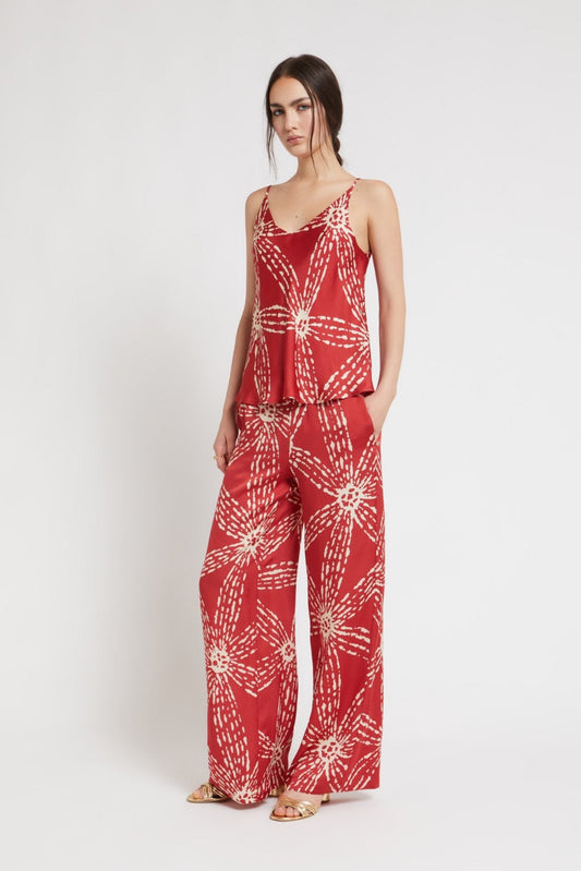 Ottodame Red Palazzo Trousers