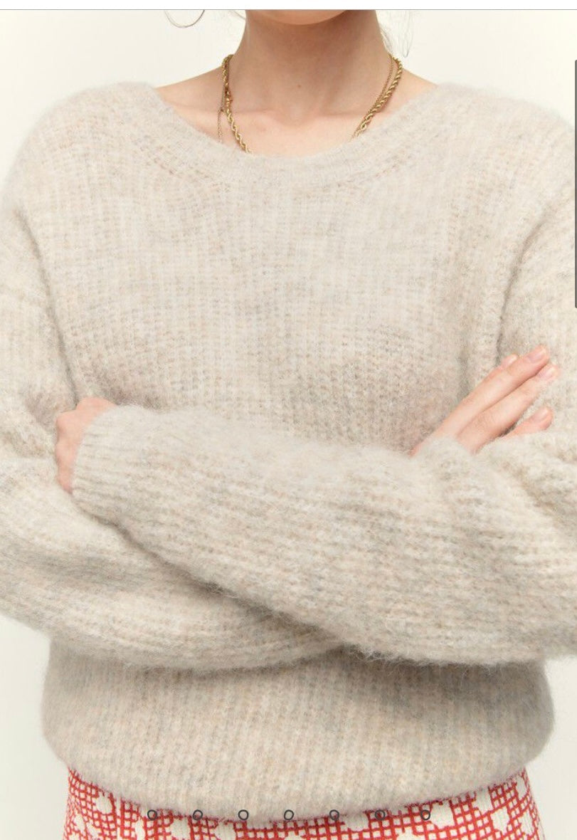 American Vintage East Jumper - Powder Snow Melange