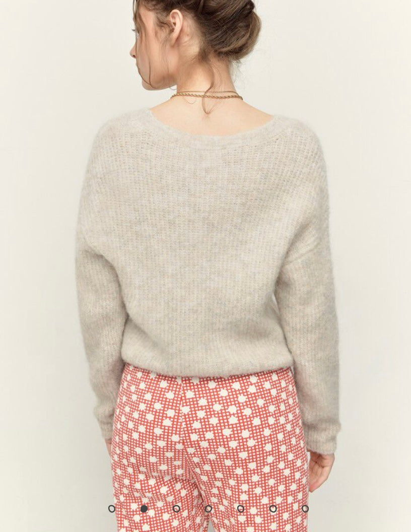 American Vintage East Jumper - Powder Snow Melange