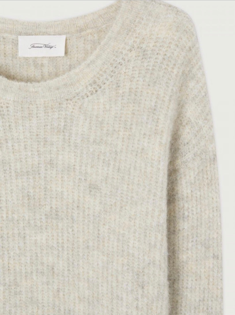 American Vintage East Jumper - Powder Snow Melange