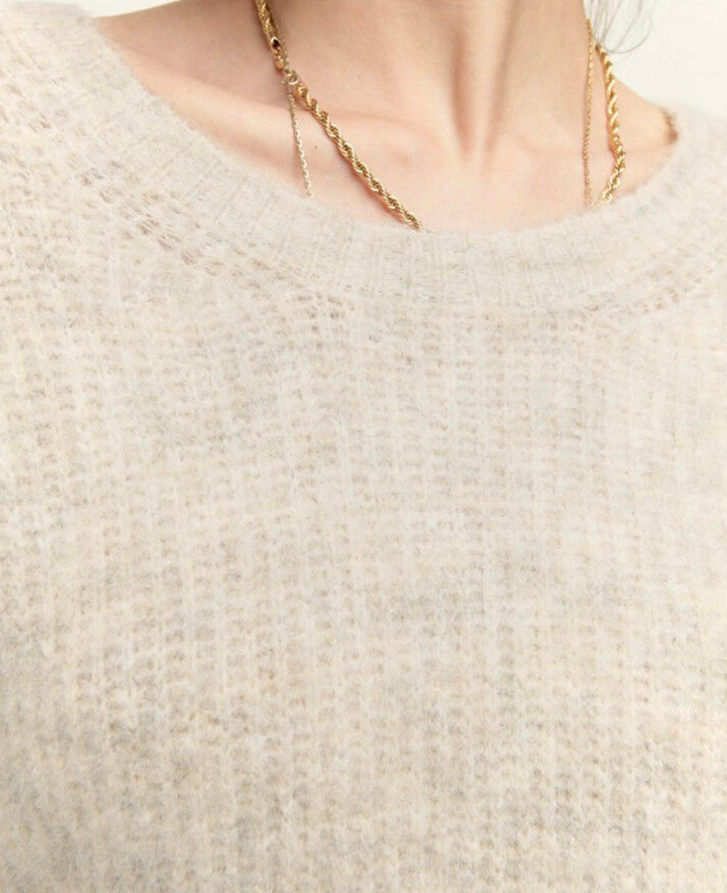 American Vintage East Jumper - Powder Snow Melange