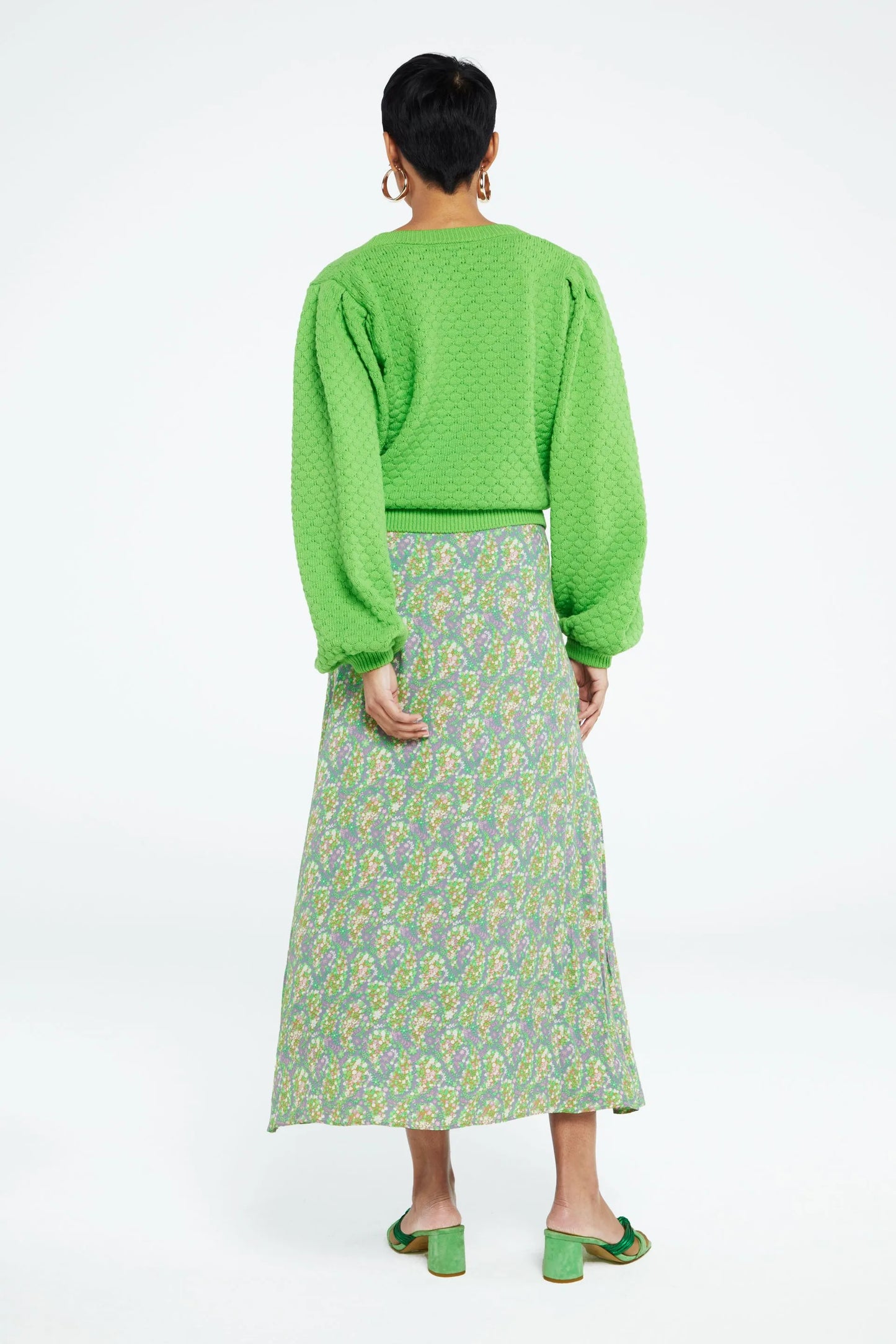 Fabienne Chapot Rosie Bubble Cardigan-Parakeet