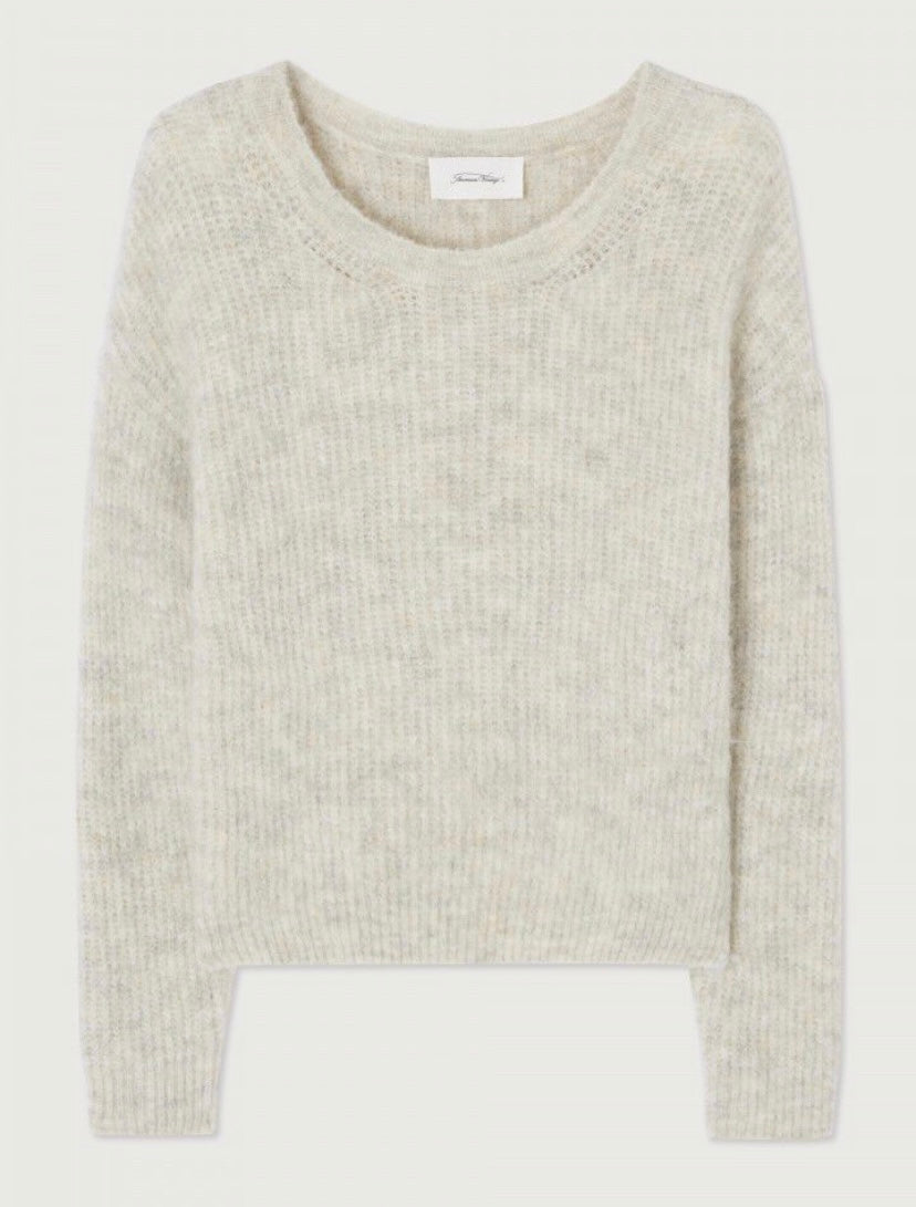American Vintage East Jumper - Powder Snow Melange