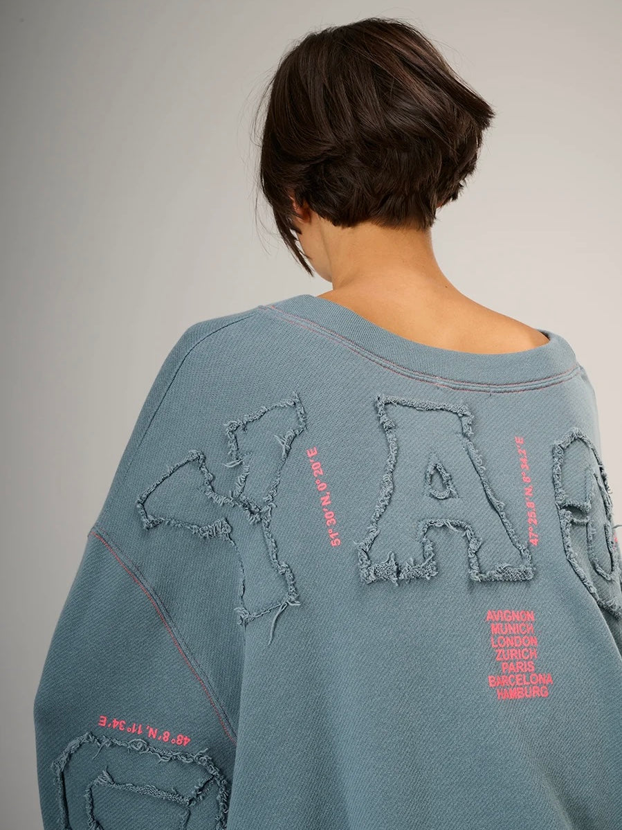 Liv Bergen Sky Voyaging Sweatshirt-Deep Sea