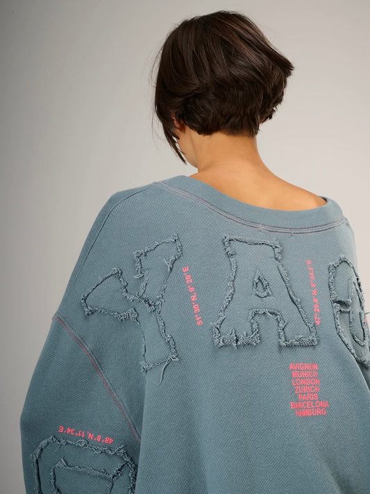 Liv Bergen Sky Voyaging Sweatshirt-Deep Sea