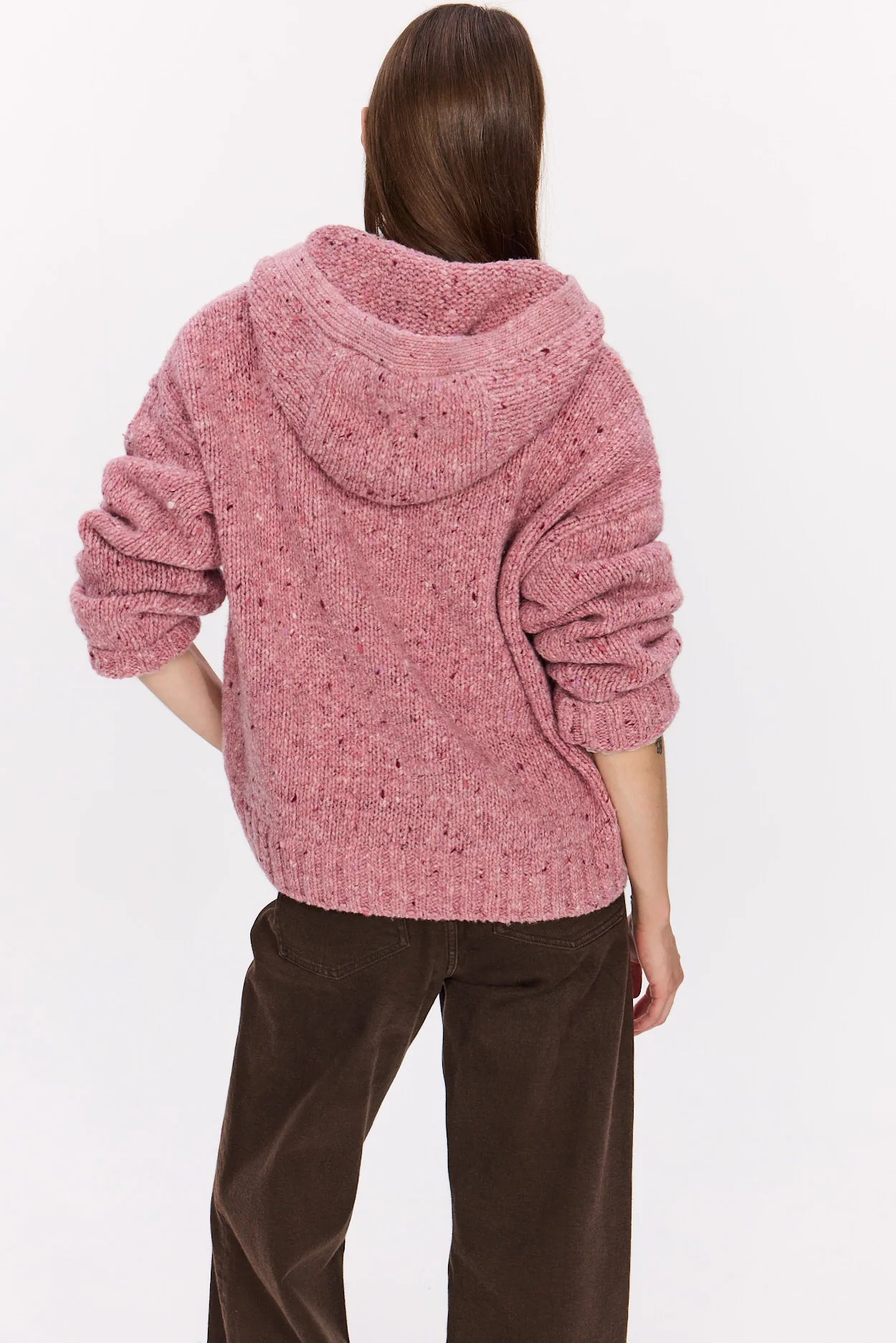 Stella Forest Agnes Wool Hoody-Rose