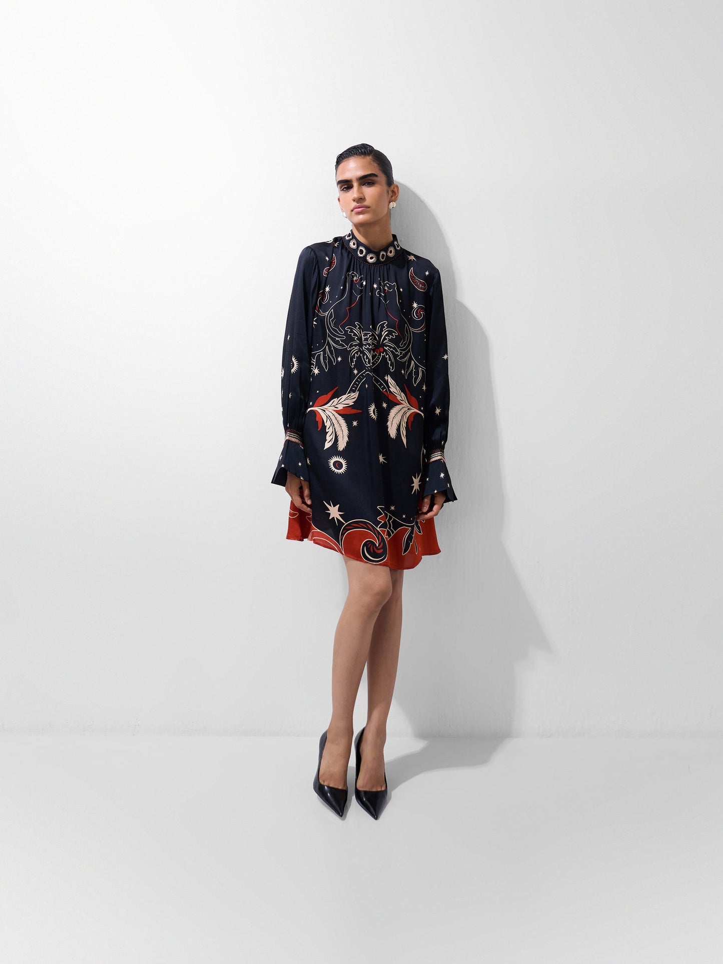 NOIB Amber Mini Dress-Nocturnal Jungle