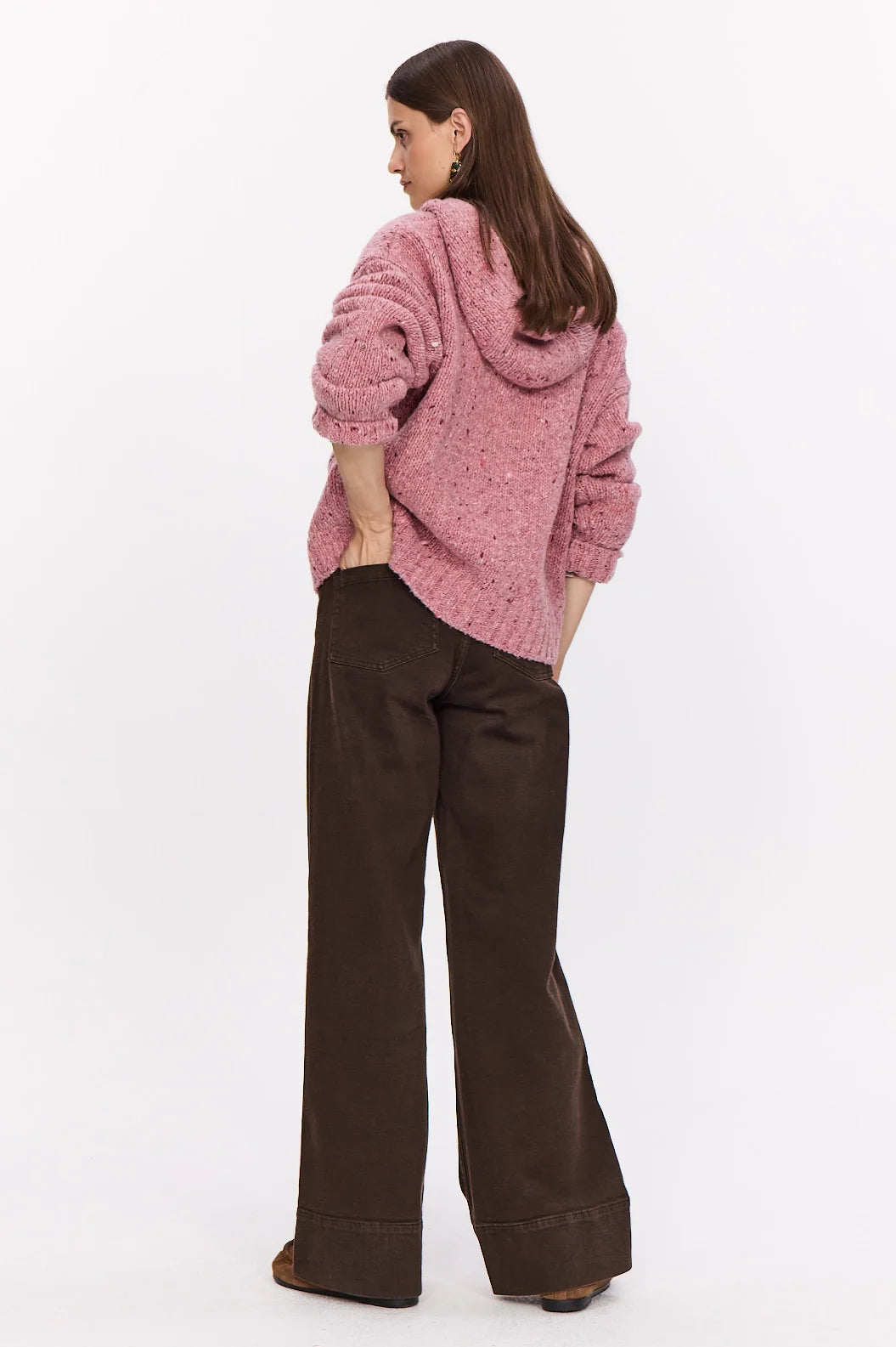 Stella Forest Agnes Wool Hoody-Rose