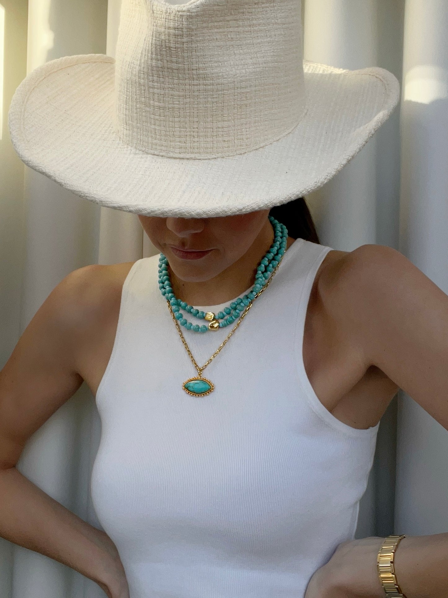 Talis Chains Turquoise Pendant Necklace