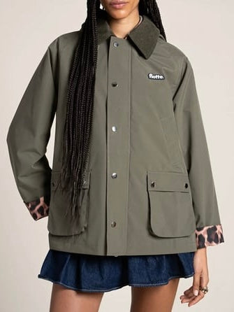 Flotte Archives Waterproof Jacket-Khaki/Leo