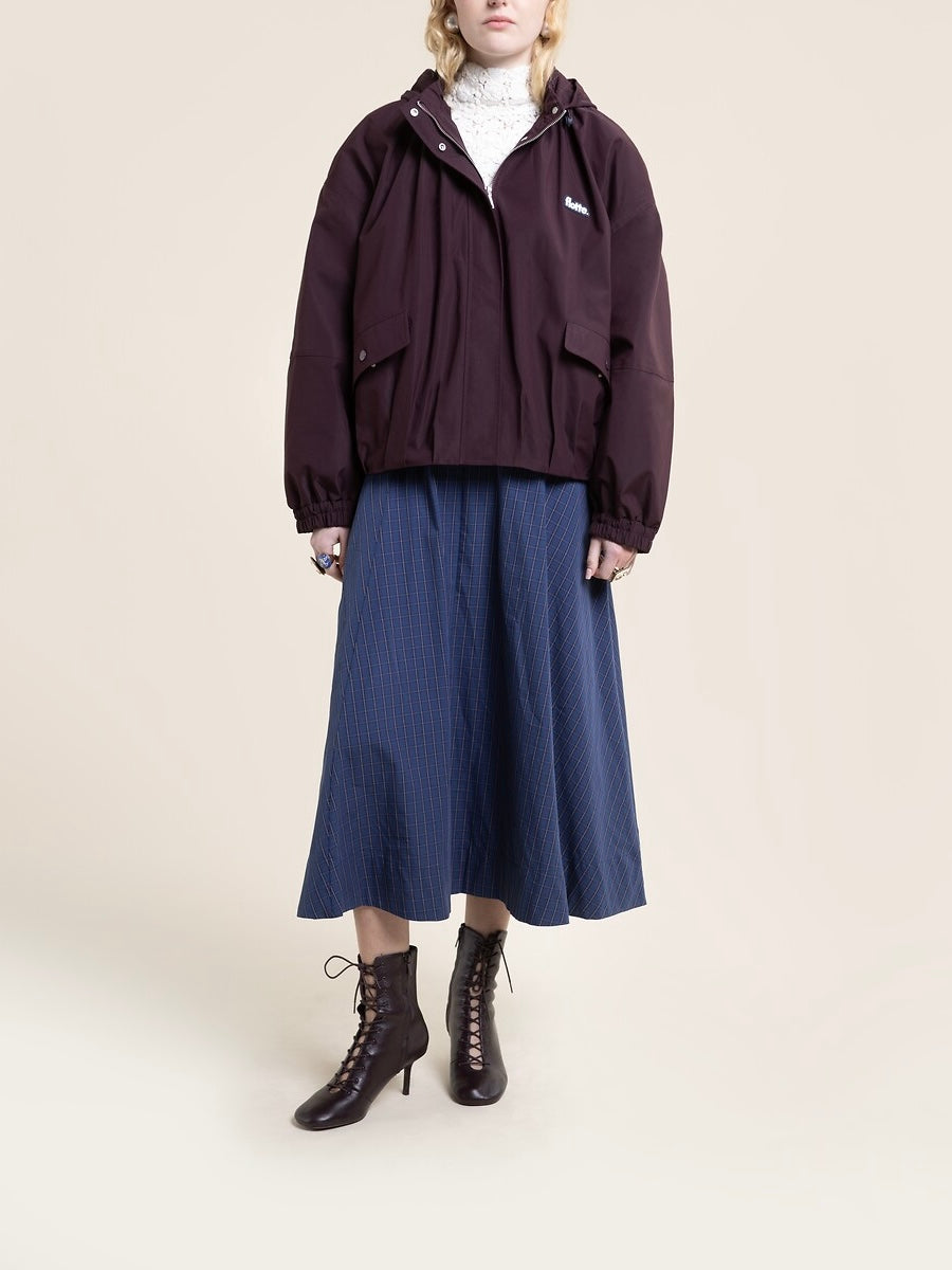Flotte Garance Short Raincoat -Cassis