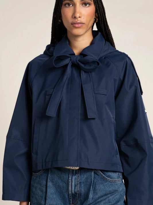 Flotte Tuileries Short Trench coat - Indigo