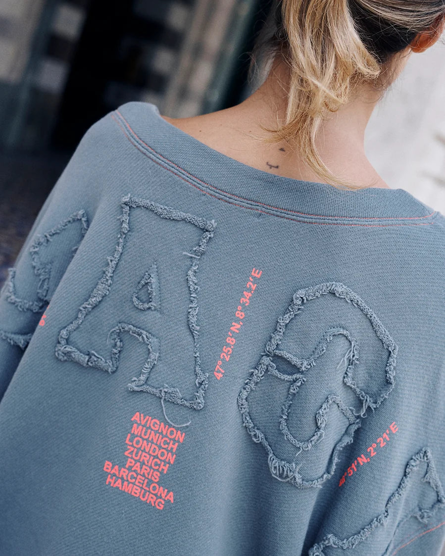 Liv Bergen Sky Voyaging Sweatshirt-Deep Sea