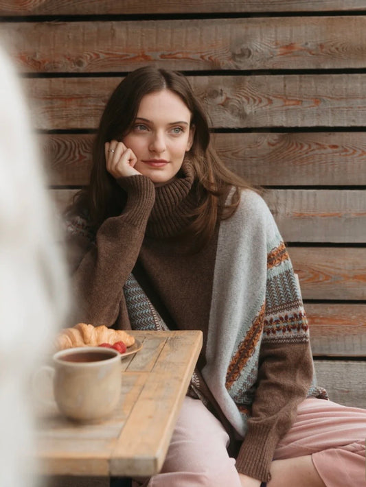 Eribe Montrose Cowl Neck Sweater-Mushroom