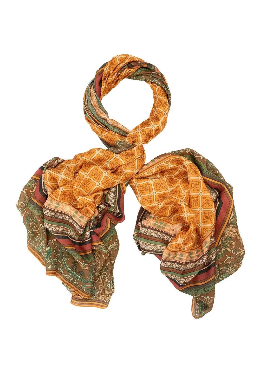 One Hundred Stars Amulet Gold Scarf
