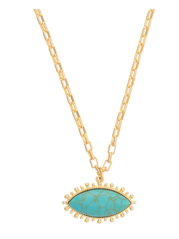 Talis Chains Turquoise Pendant Necklace