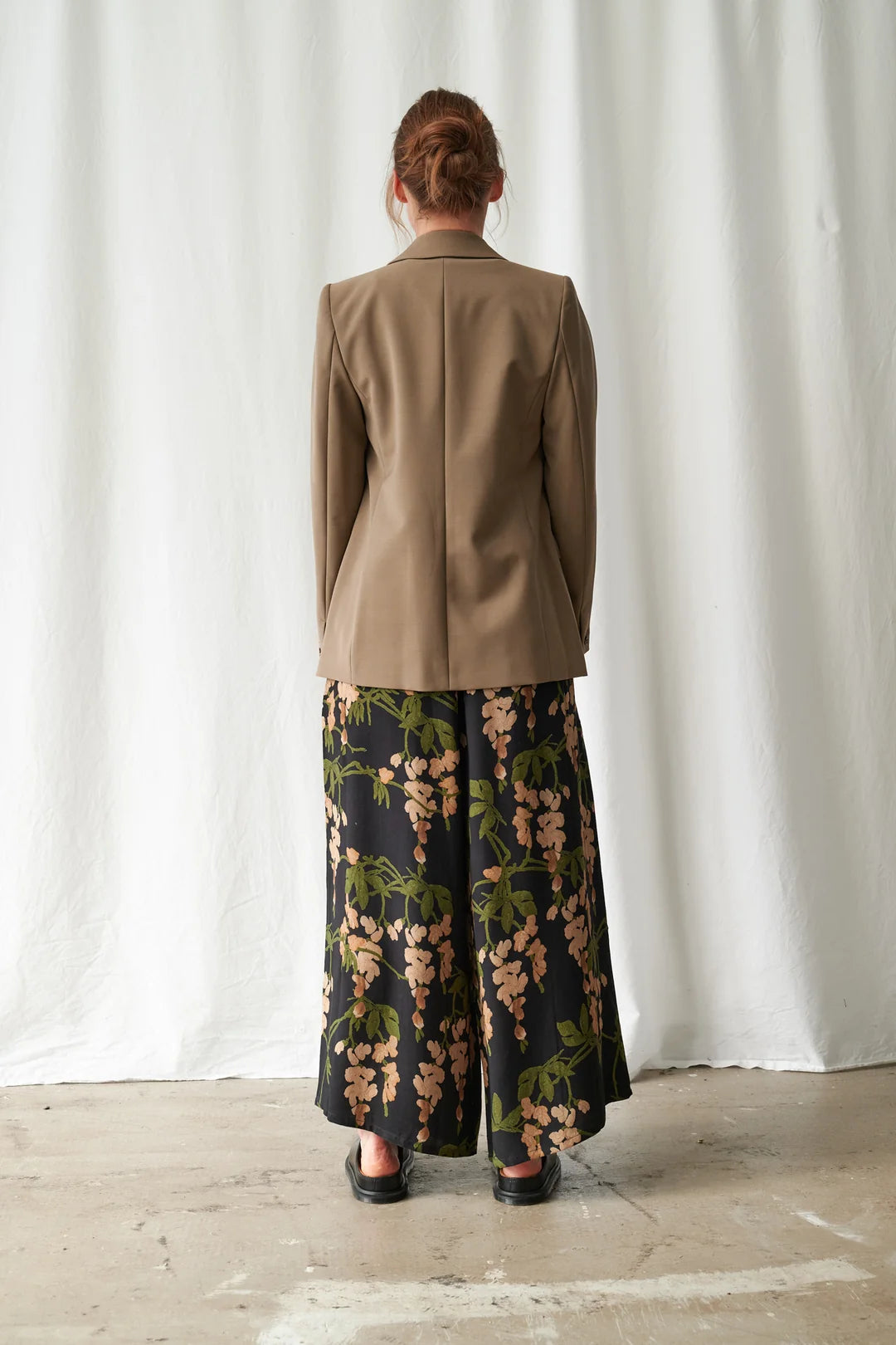 One Hundred Stars Wisteria Black Palazzo Pants