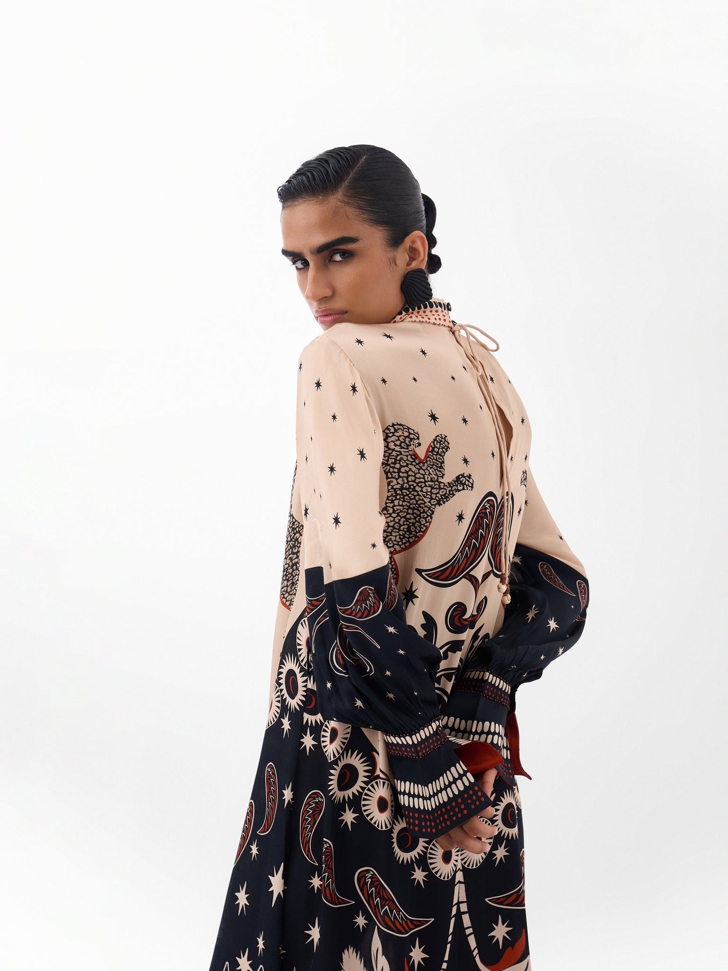 NOIB Amber Maxi Dress-Nocturnal Jungle