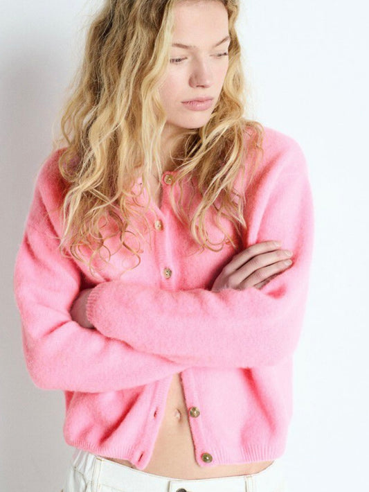 American Vintage Vitow Cardigan-Pink melange