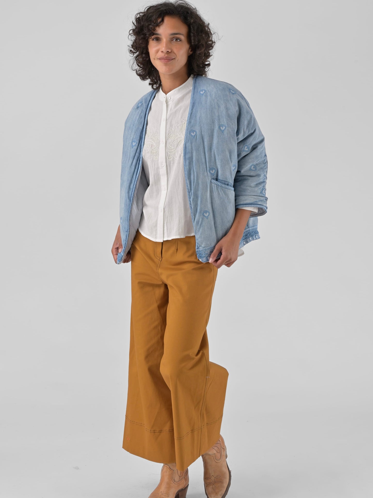 Orfeo Seldon Embroidered Chambray Jacket