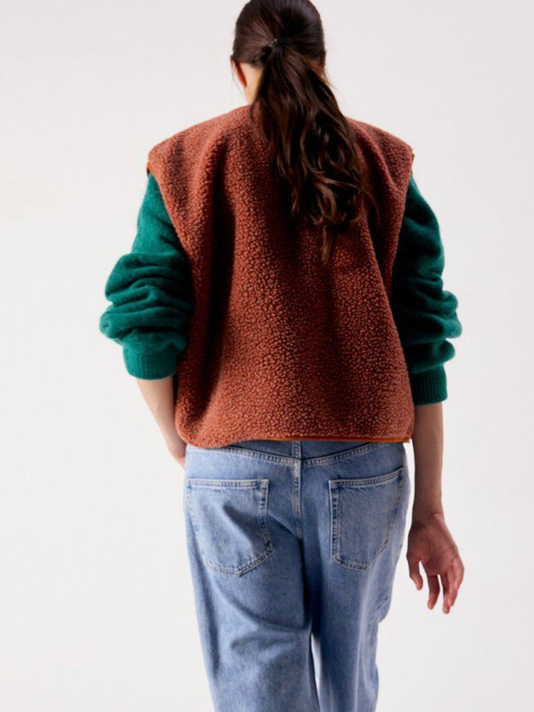 American Vintage Hoktown Gilet-Terracotta