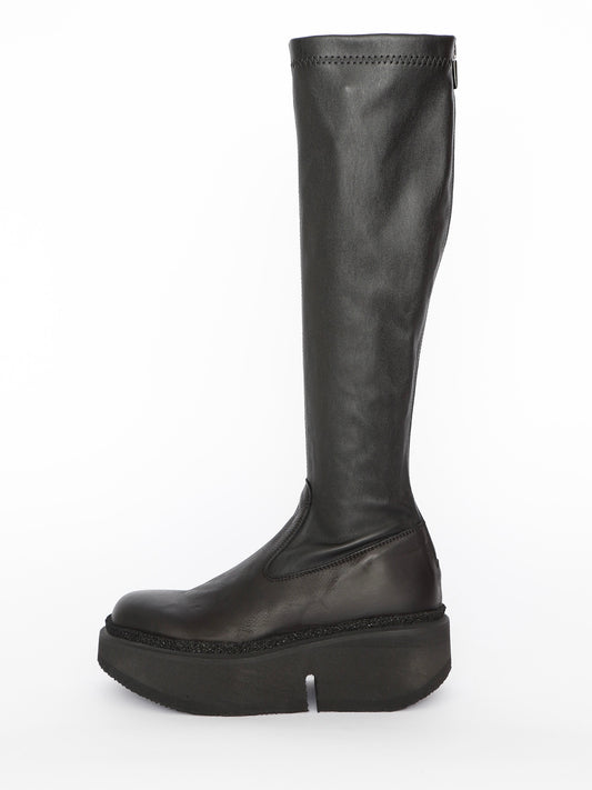 Lofina Long Stretch Black Boots