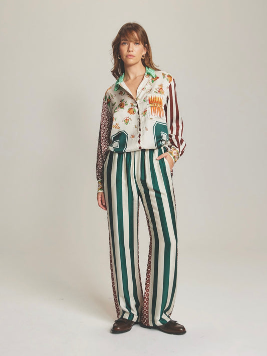 Me369 Bailey Straight Leg Pants-Sporty Jade