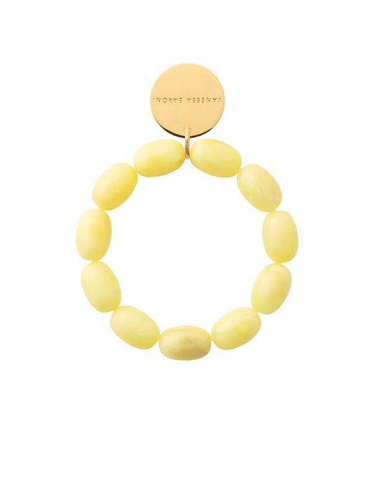 Vanessa Baroni Olive Flex Bracelet Lemon Marble