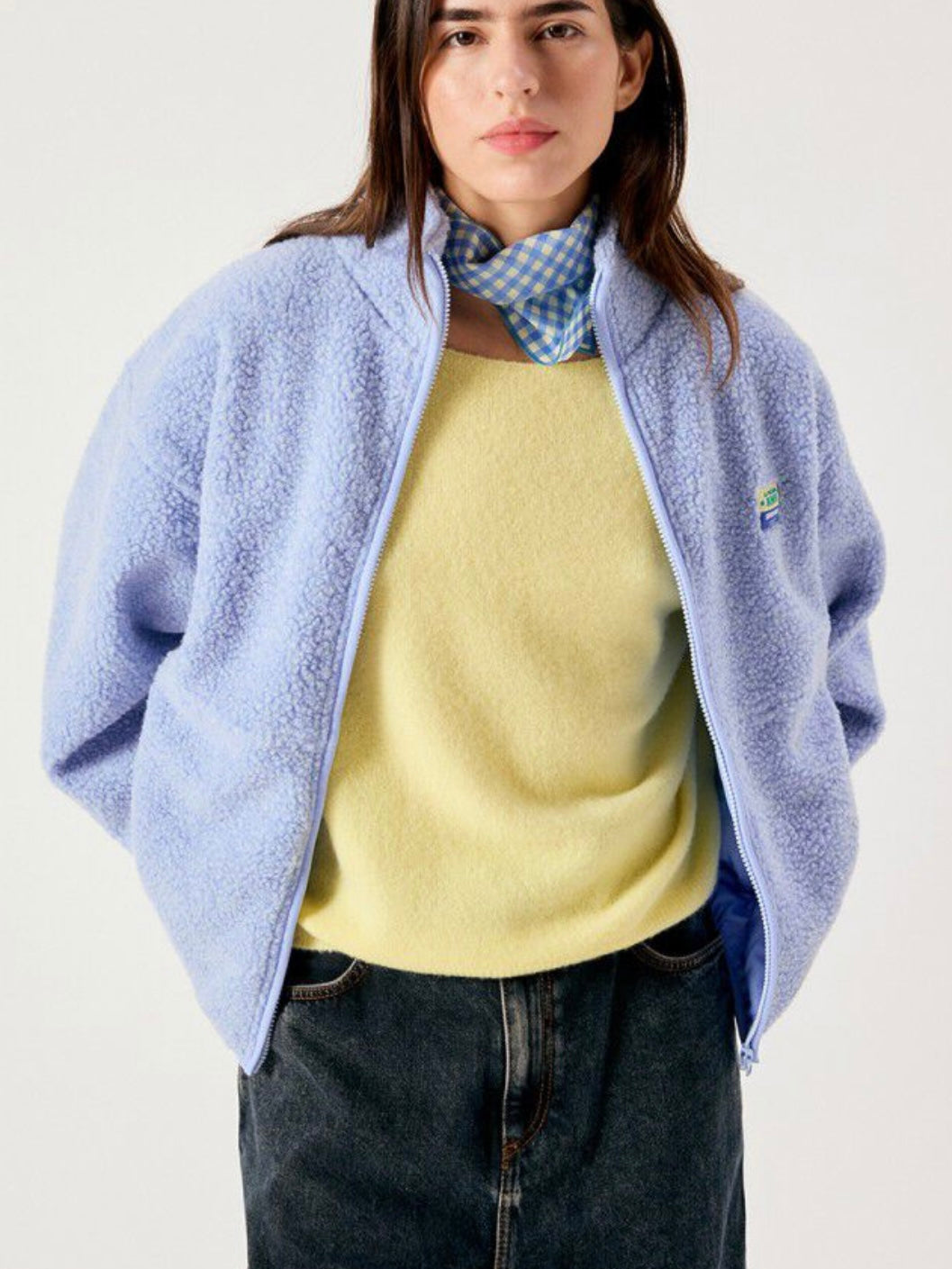 American Vintage Hoktown Fleece Jacket-Frost Melange