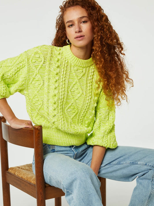 Fabienne Chapot Suzy 3/4 sleeve Pullover Lovely Lime