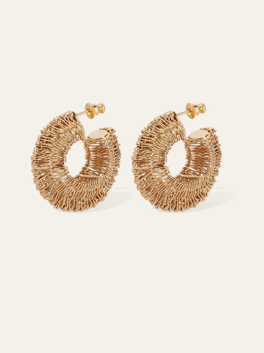 Gas Bijoux Crocus Filea Hoop Earrings