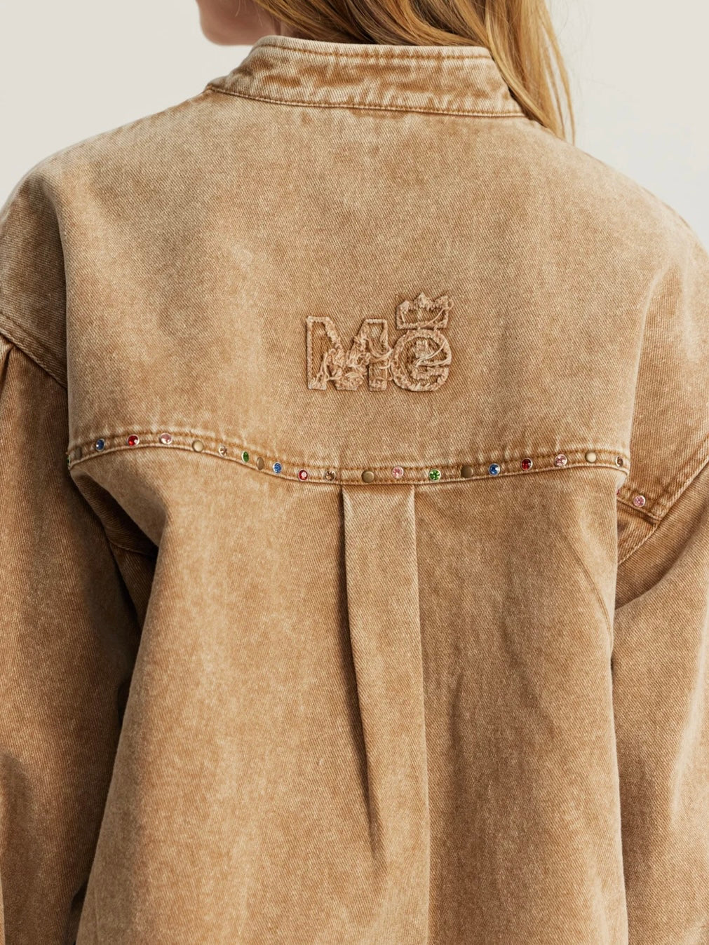 Me369 Roux Drill Rivets Jacket-Mustard