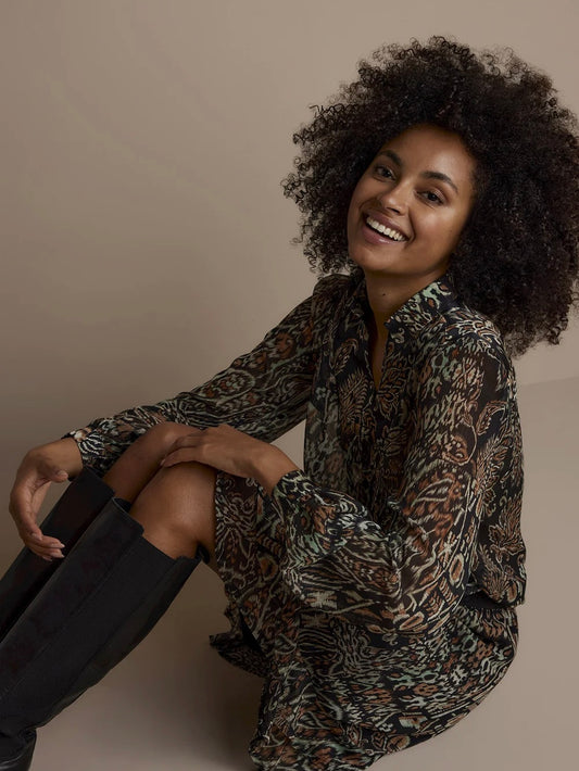 Summum Top with all over print